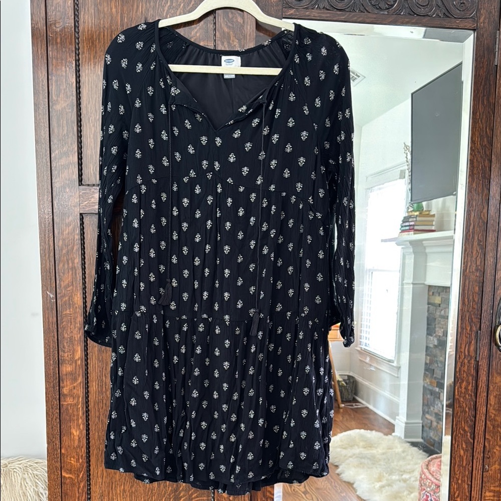 Old Navy Bohemian Blockprint Dress